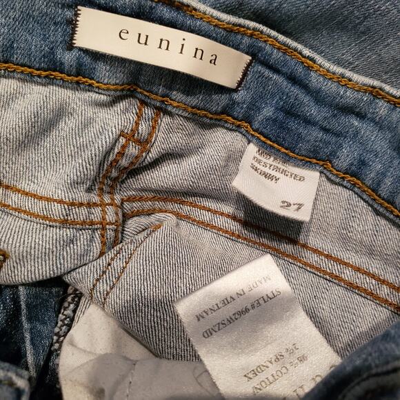 Eunina Mid Rise Destructed Skinny Jeans 27 - Picture 4 of 4